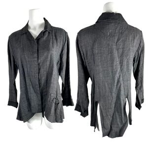 Cynthia Ashby Linen Gray Jacket